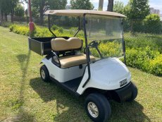 Použitý elektrovozík, pracovní elektrický vozík, EZGO, golfový vozík- bílý